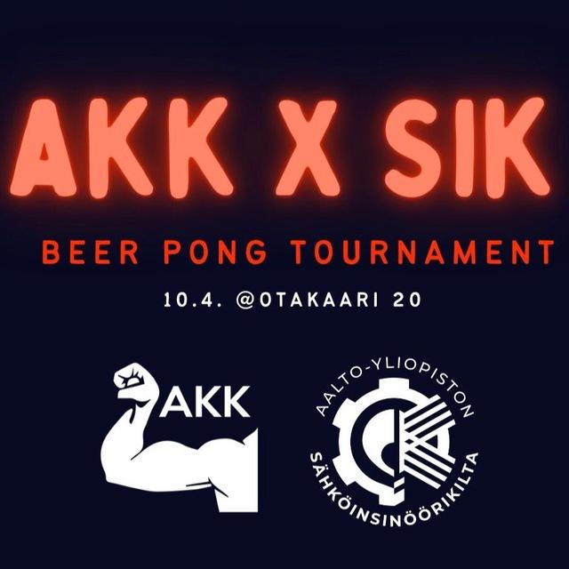 AKK x SIK-beer pong -turnaus